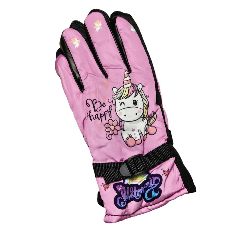 دستکش دخترانه صورتی