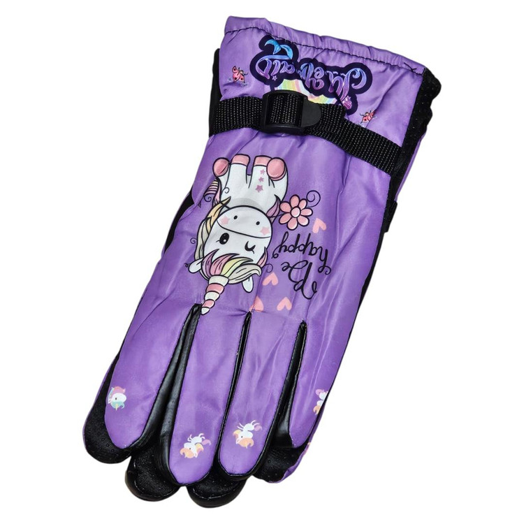 دستکش دخترانه طرح یونیکورن