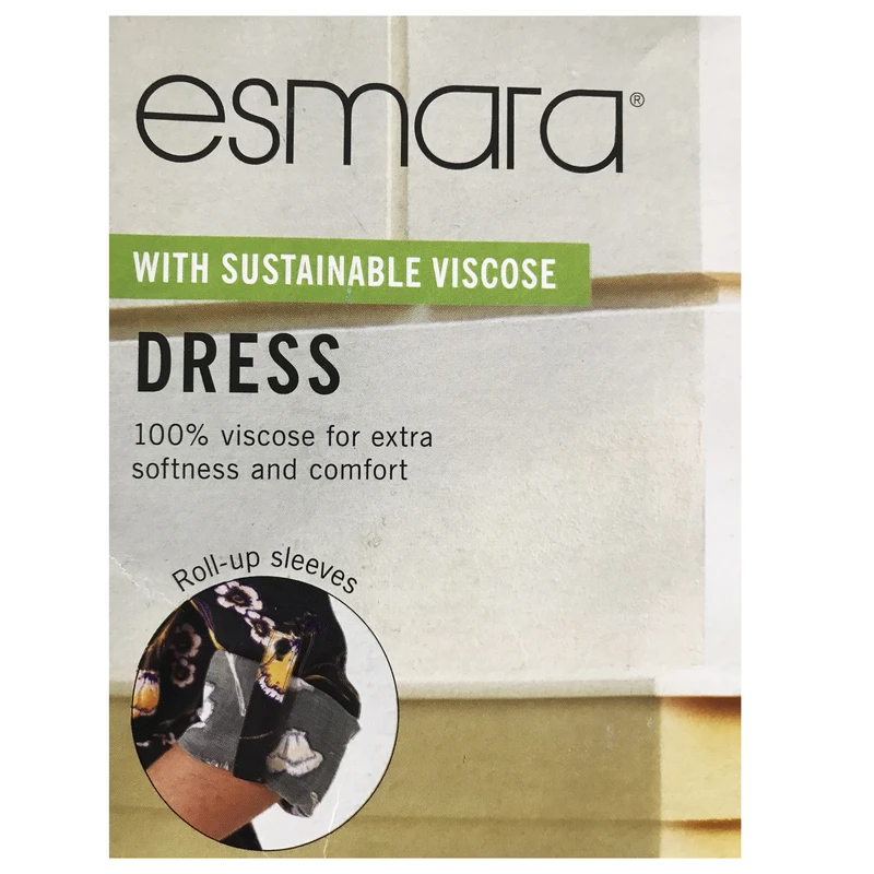 پیراهن مشکی گلدار زنانه