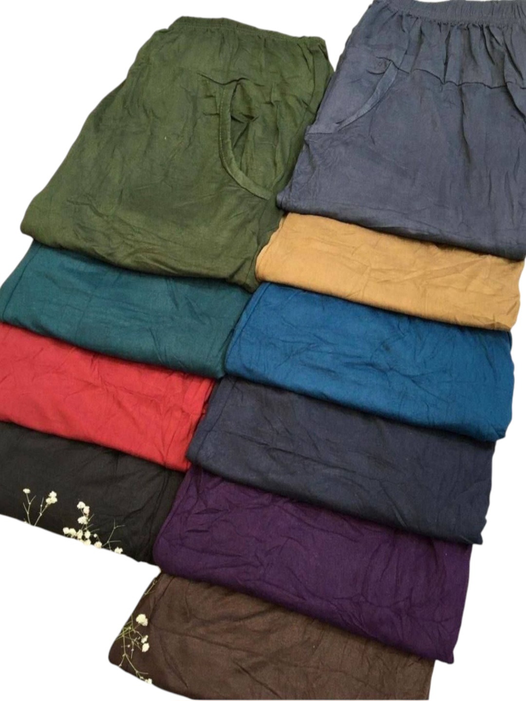 شلوار گیاهی زنانه رنگبندی